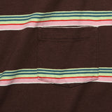 1960s Casual Stripe Tee - Brown - Levis Vintage Clothing - STAG Provisions - Tops - S/S Tee