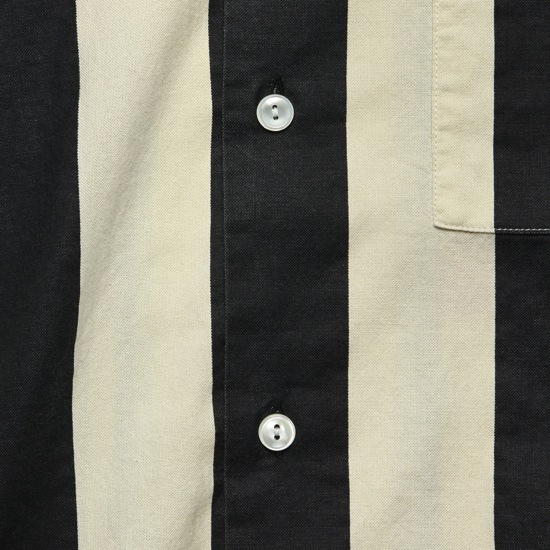 Soapbox Flag Shirt - Black/White - Levis Vintage Clothing - STAG Provisions - Tops - S/S Woven - Stripe