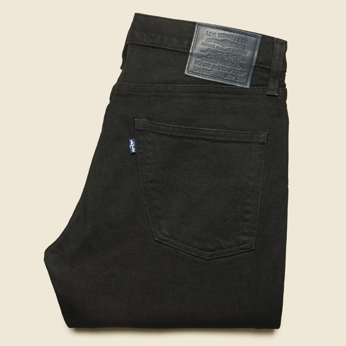 511 Slim Fit Jean - Black Rinse - Levis Made & Crafted - STAG Provisions - Pants - Denim
