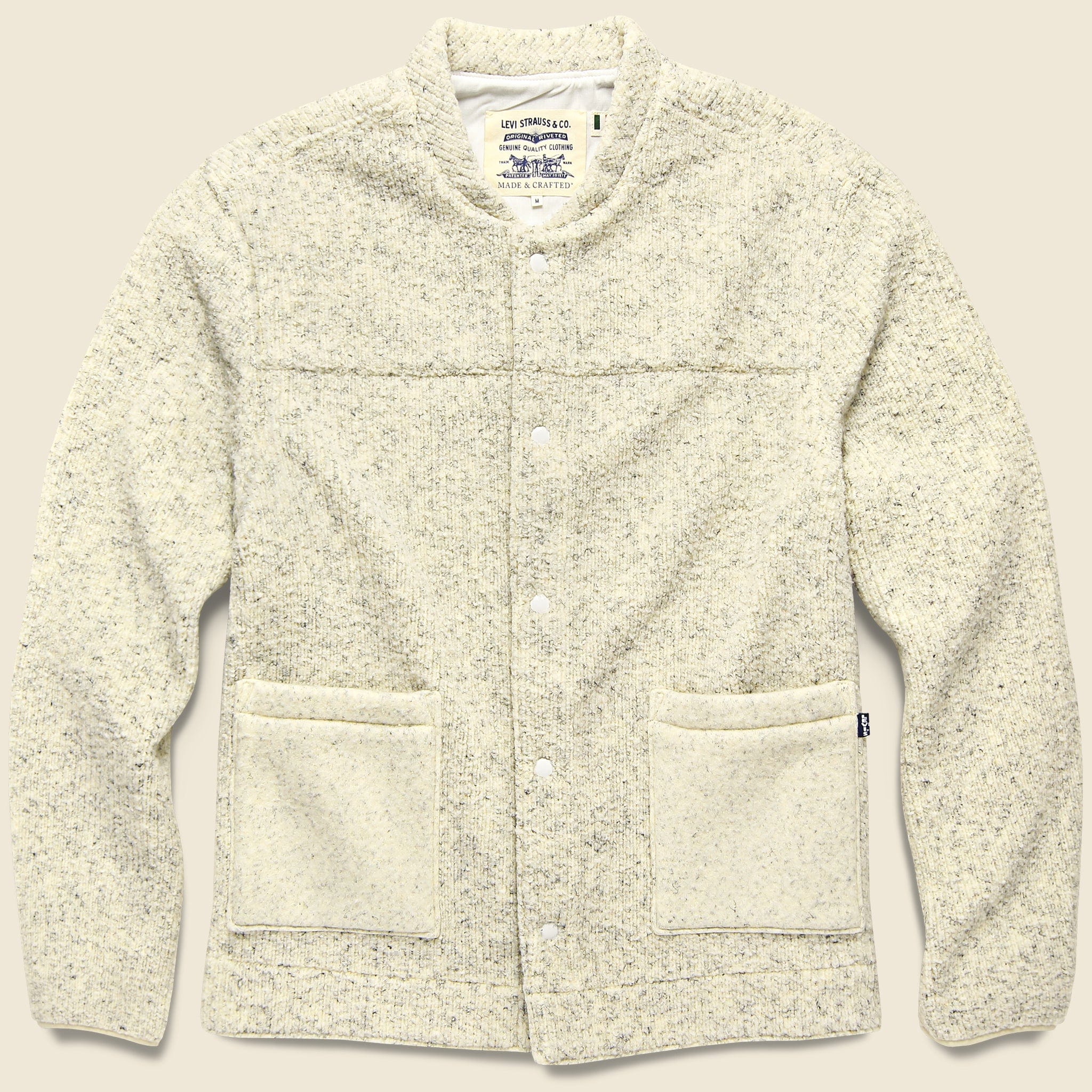 Type II Fleece Trucker Jacket - Whitesmoke - Levis Made & Crafted - STAG Provisions - Outerwear - Coat / Jacket