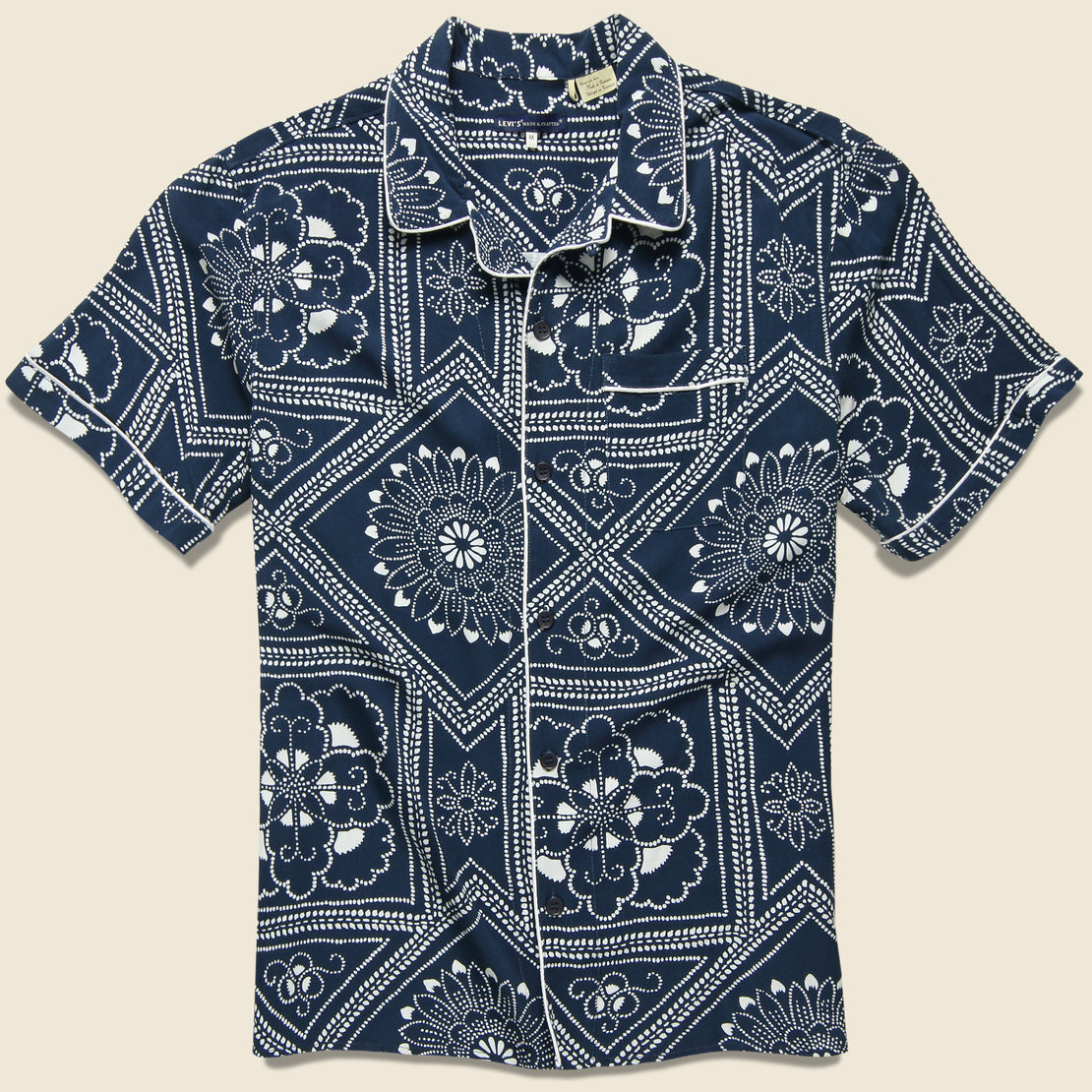 Levis Made & Crafted Pajama Shirt - Bandana Blues