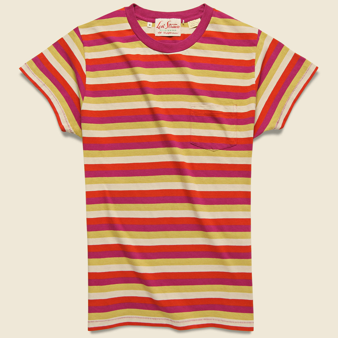 Levis Vintage Clothing 1950s Sportswear Tee - Red Stripe