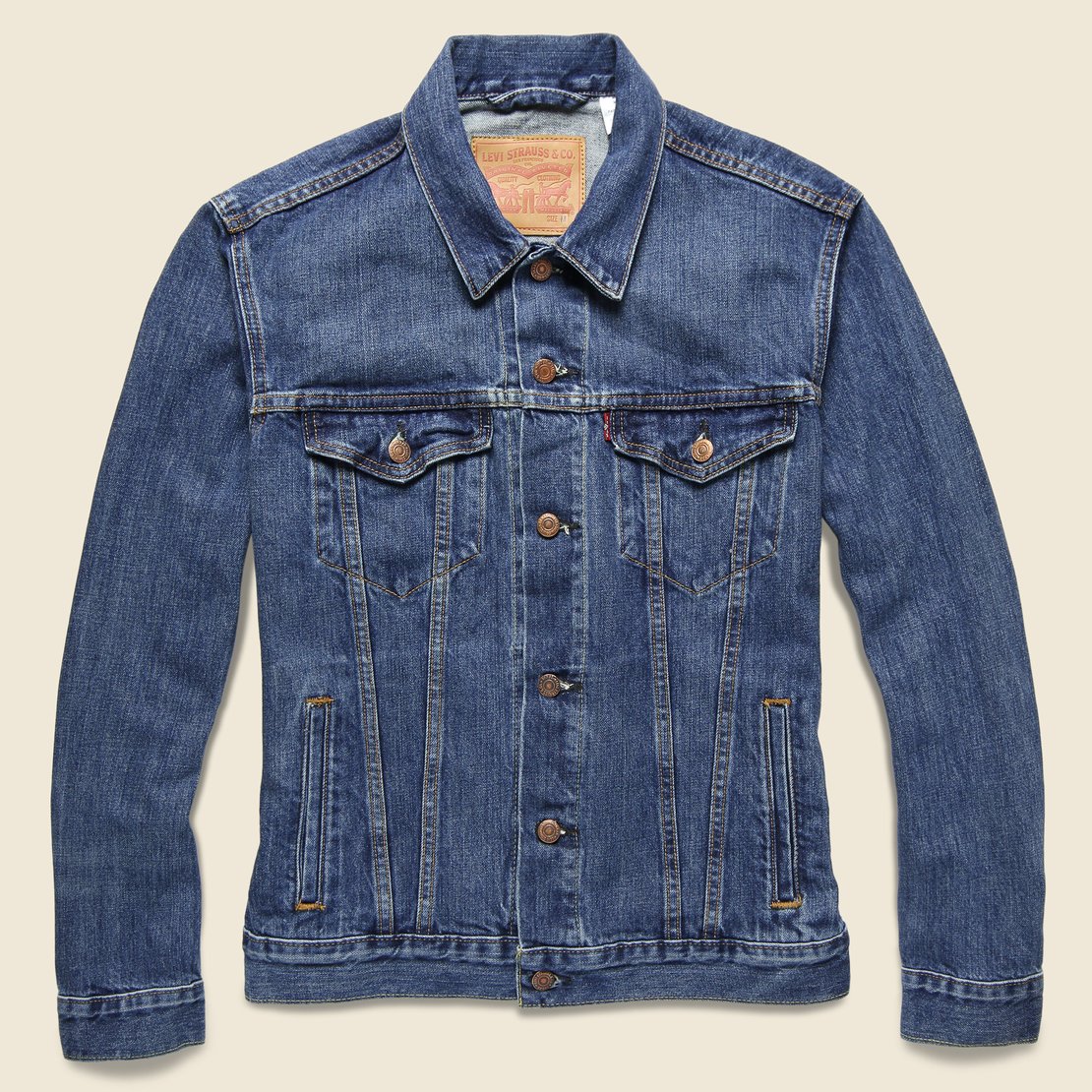 
                          Levi&#39;s Denim Trucker - Lucky as Fuck - Size Large - Fort Lonesome - STAG Provisions - Outerwear - Coat / Jacket
                        