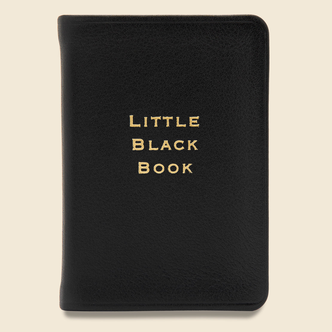 Paper Goods "LITTLE BLACK BOOK" Leather Journal - Black