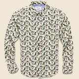 Dove Print Shirt - Beige - Modern Liberation - STAG Provisions - Tops - L/S Woven - Other Pattern