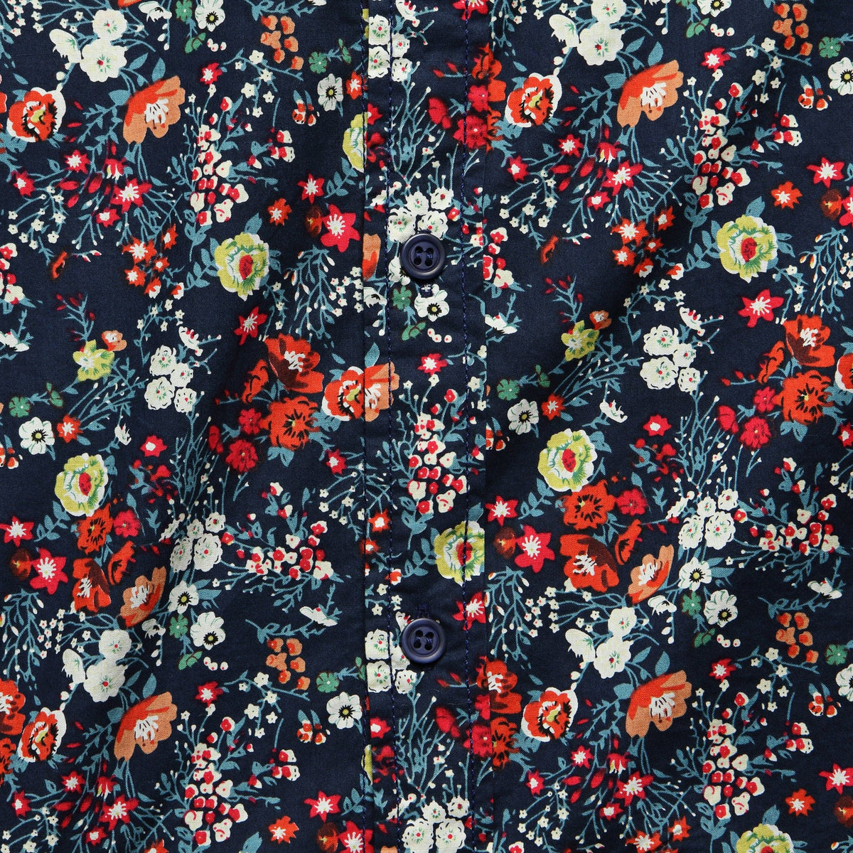 Wild Flower Shirt - Navy