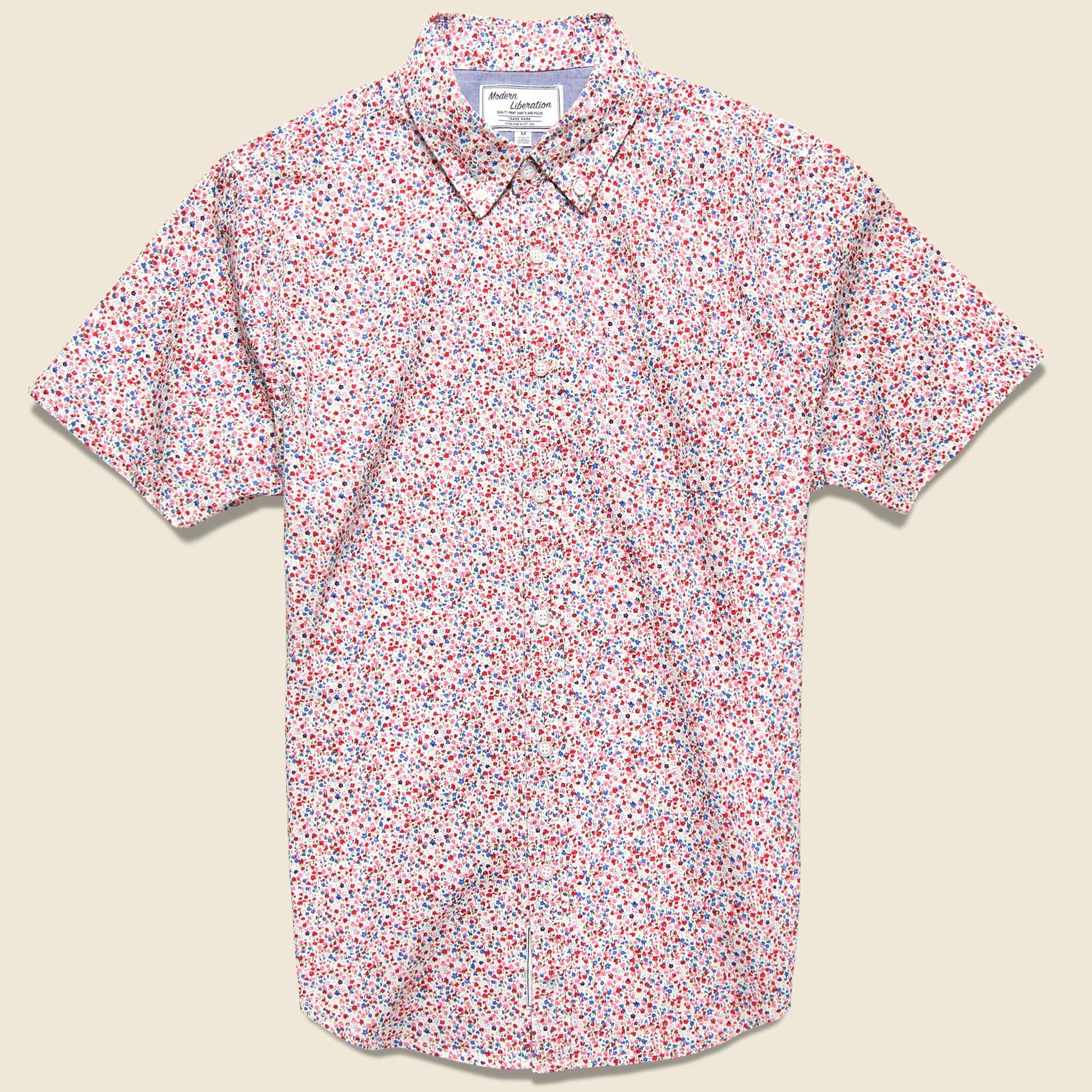 Ditsy Print Shirt - Pink - Modern Liberation - STAG Provisions - Tops - S/S Woven - Floral