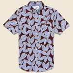 Leaf Print Shirt - Brown - Modern Liberation - STAG Provisions - Tops - S/S Woven - Other Pattern