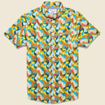 Color Camouflage Shirt - Caramel - Modern Liberation - STAG Provisions - Tops - S/S Woven - Other Pattern