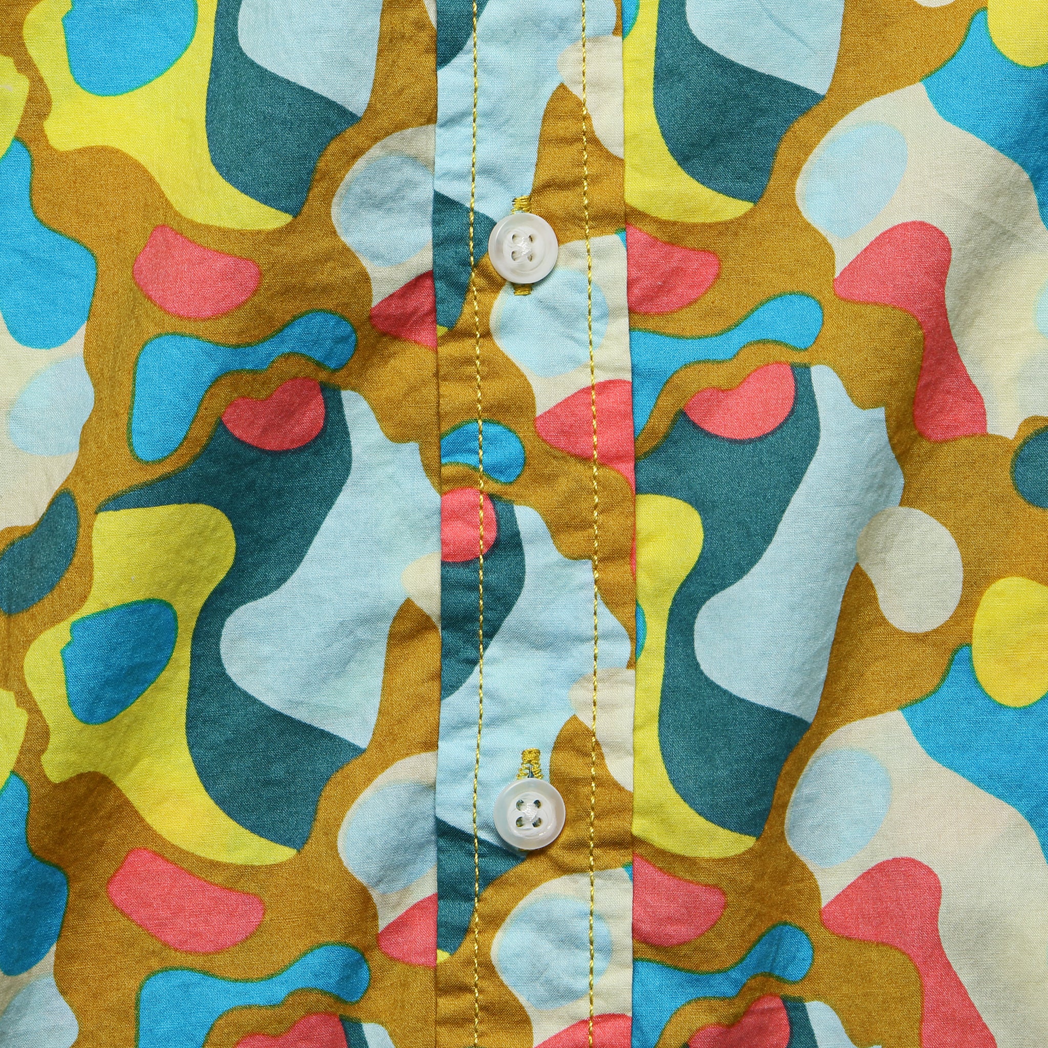 Color Camouflage Shirt - Caramel - Modern Liberation - STAG Provisions - Tops - S/S Woven - Other Pattern