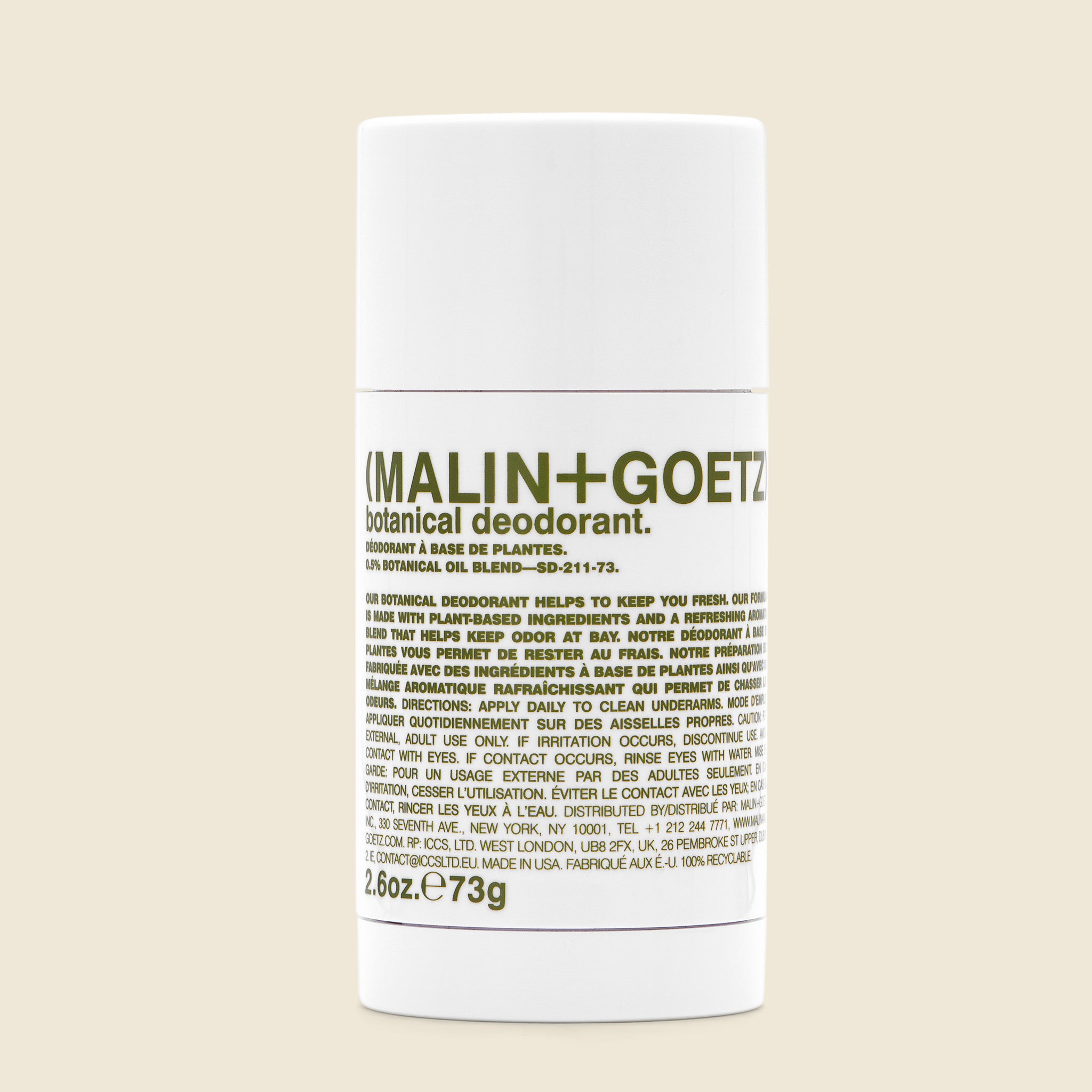 Botanical Deodorant - Malin + Goetz - STAG Provisions - Home - Chemist - Deodorant