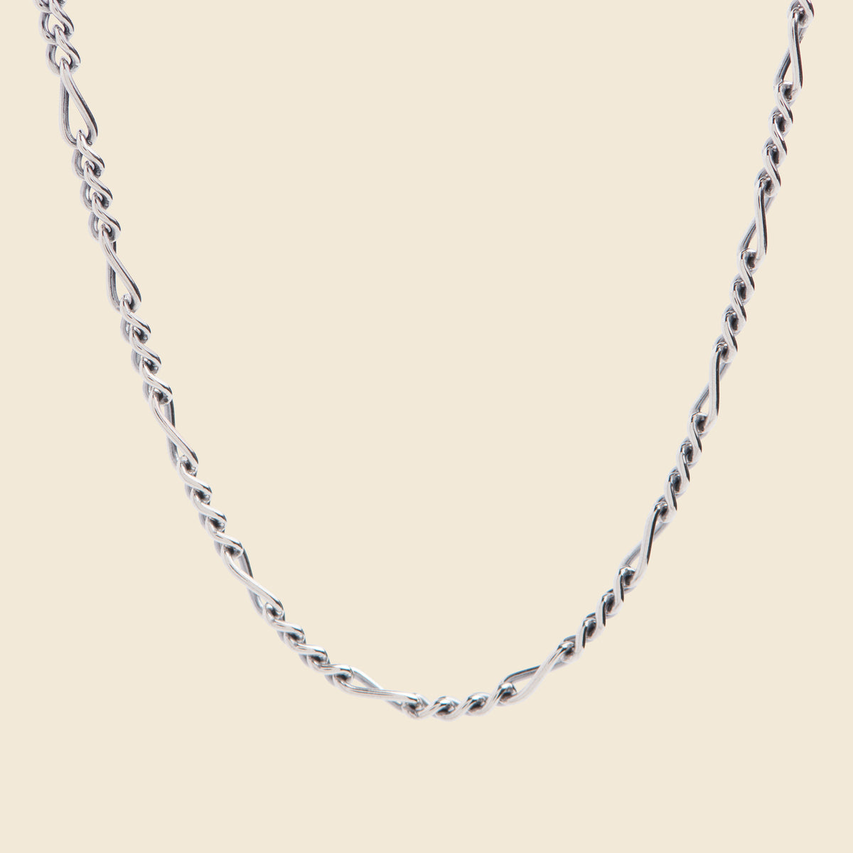 Silver figaro chain necklace Clearance