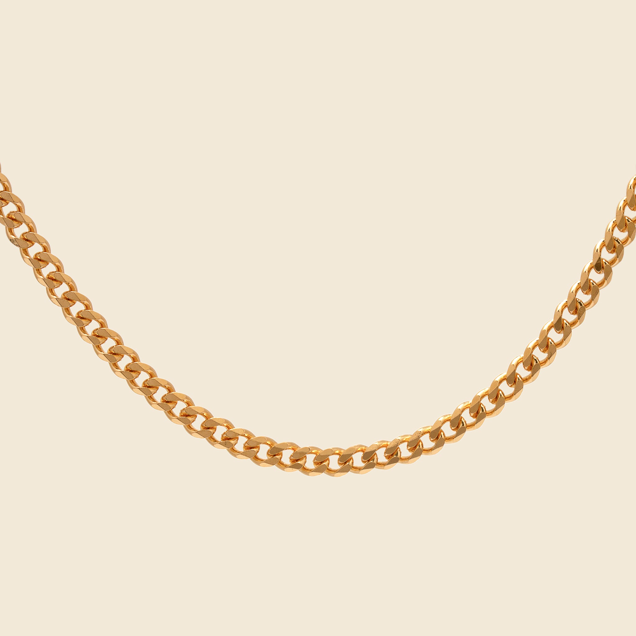 
                          3mm Cuban Chain Necklace - Gold Vermeil - Miansai - STAG Provisions - Accessories - Necklaces
                        