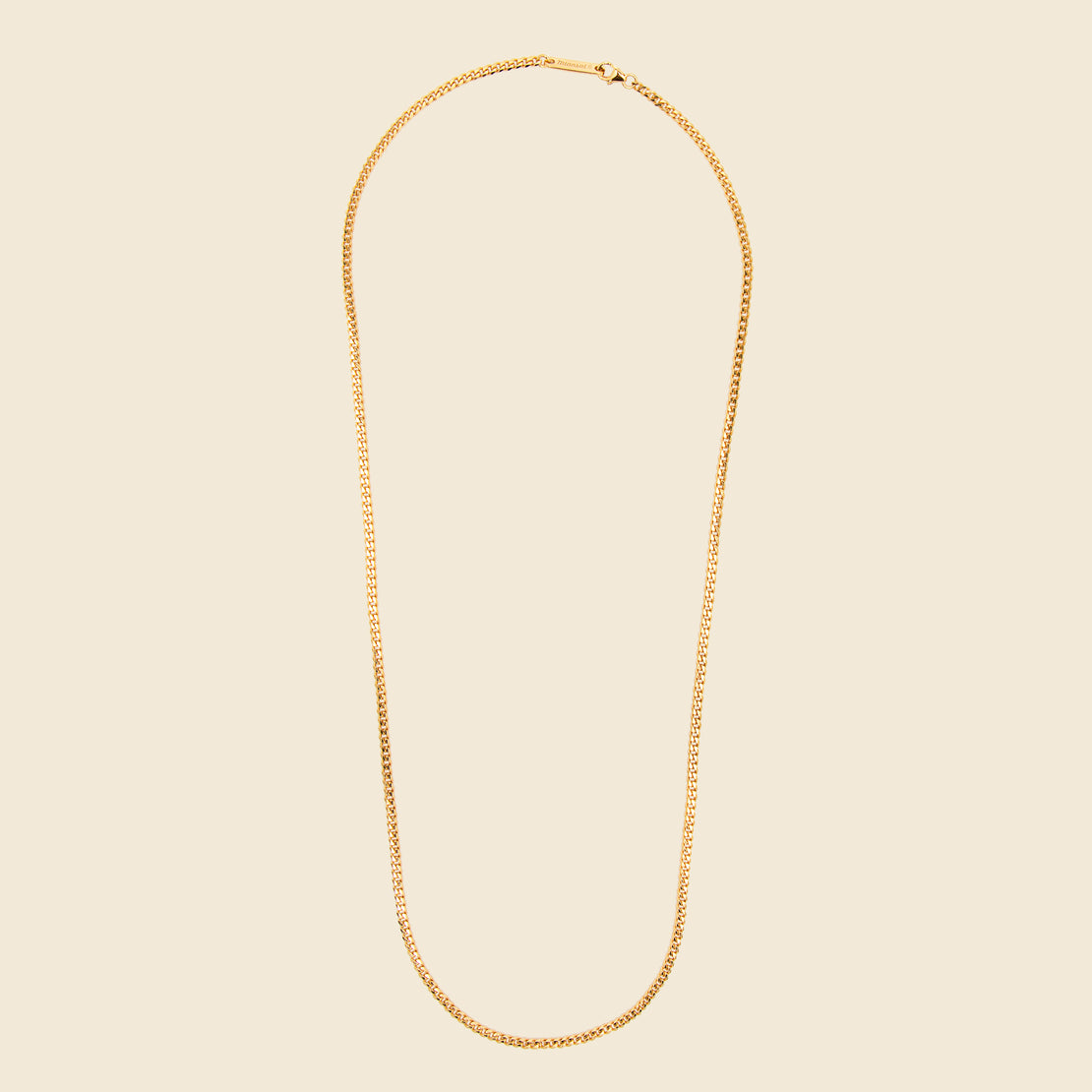 Miansai 3mm Cuban Chain Necklace - Gold Vermeil