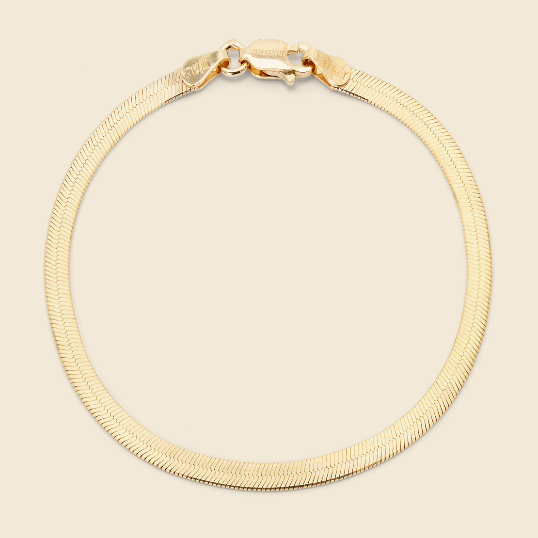 Miansai Herringbone Chain Bracelet - Gold Vermeil