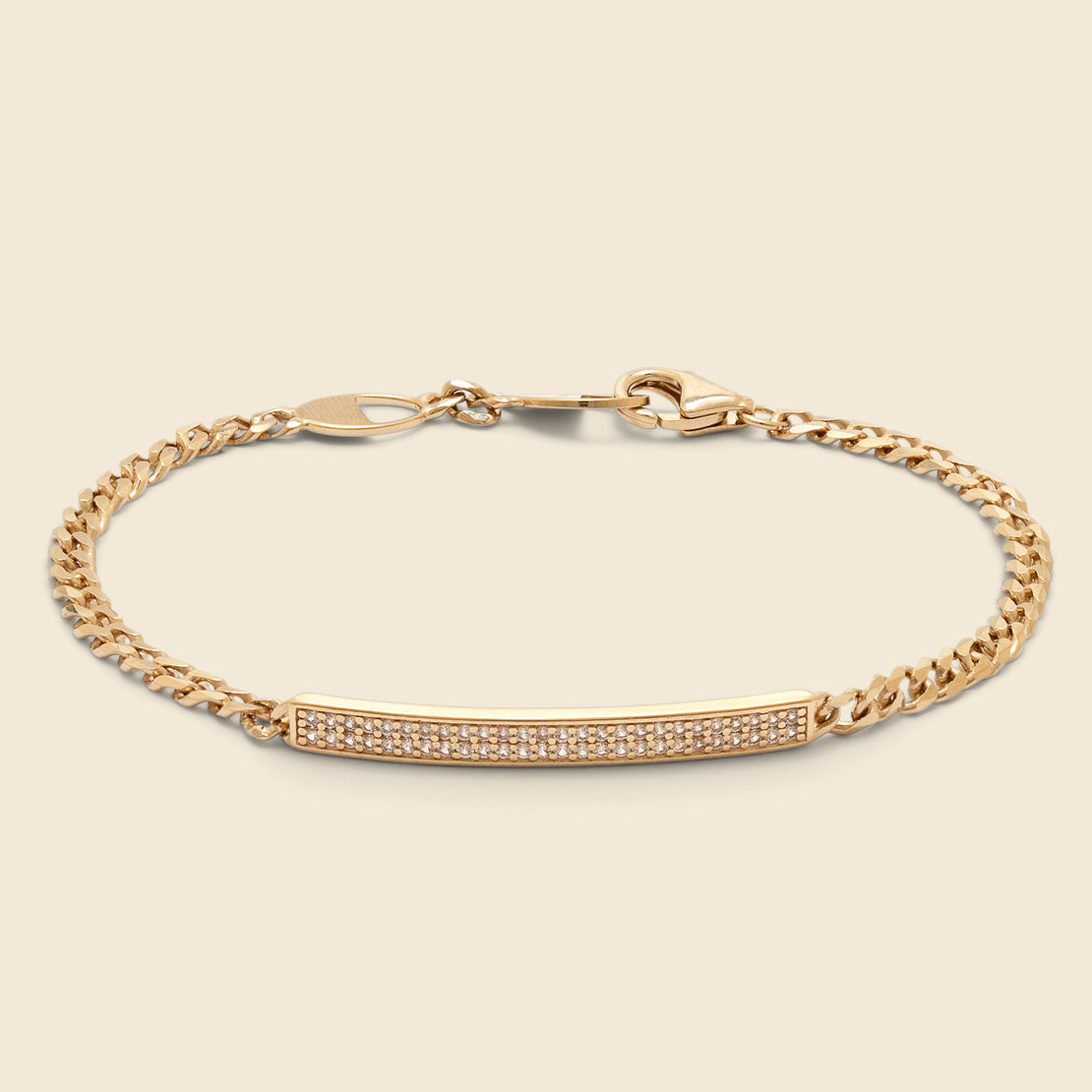 Miansai 3mm ID Chain Bracelet - Gold/Pave