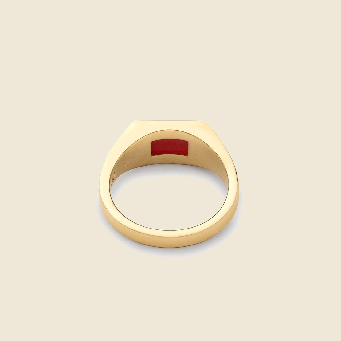 Slim Lennox Ring - Gold Vermeil/Polished Red Agate - Miansai - STAG Provisions - W - Accessories - Ring