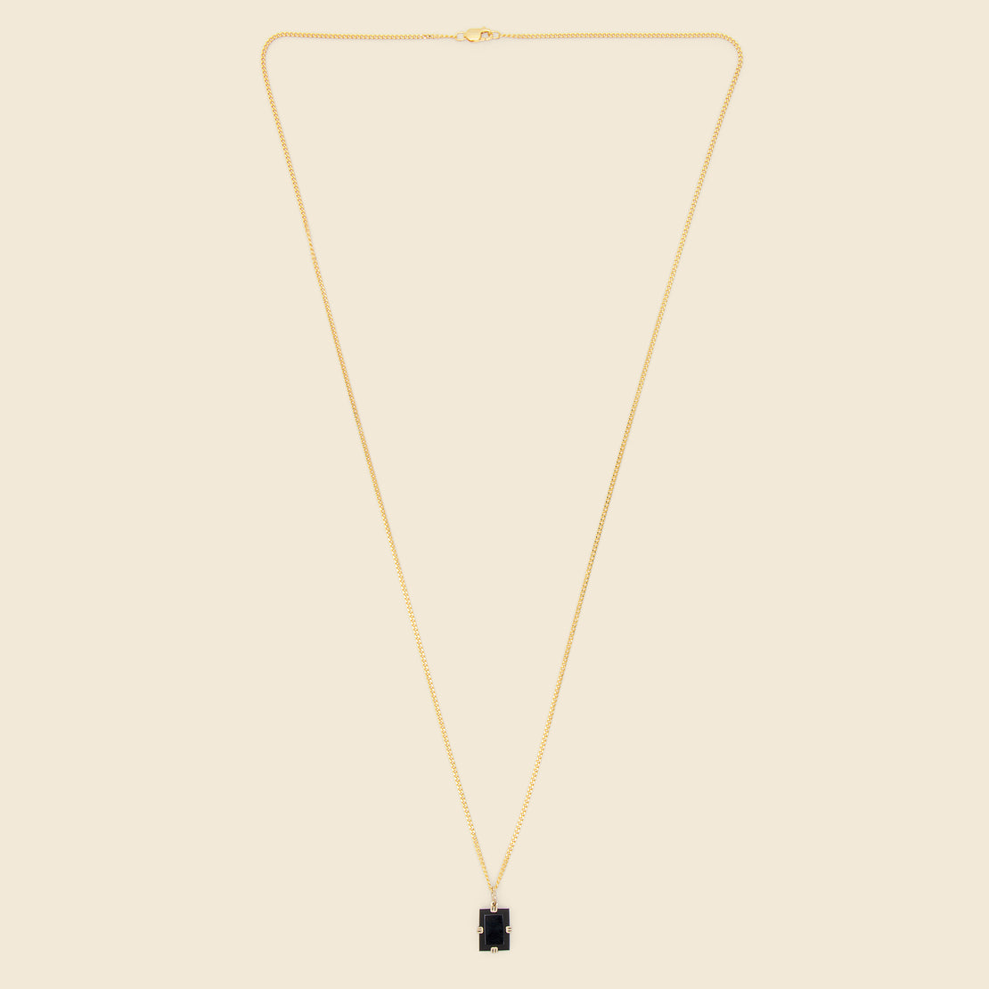 Lennox Onyx Necklace - Black/Gold Vermeil - Miansai - STAG Provisions - Accessories - Necklaces