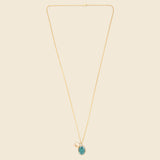 Mini Dove Pendant Necklace - Teal Enamel/Gold Vermeil - Miansai - STAG Provisions - Accessories - Necklaces