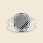 Square Step Ring - Black Enamel/Sterling Silver - Miansai - STAG Provisions - Accessories - Rings