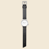 M24 Japanese Watch 39mm - Silver/White/Black Leather - Miansai - STAG Provisions - Accessories - Watches