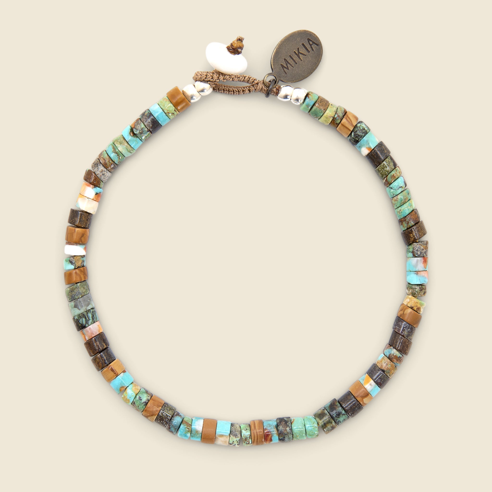 
                          Mikia Heishi Beads Bracelet - Turquoise Mix
                        