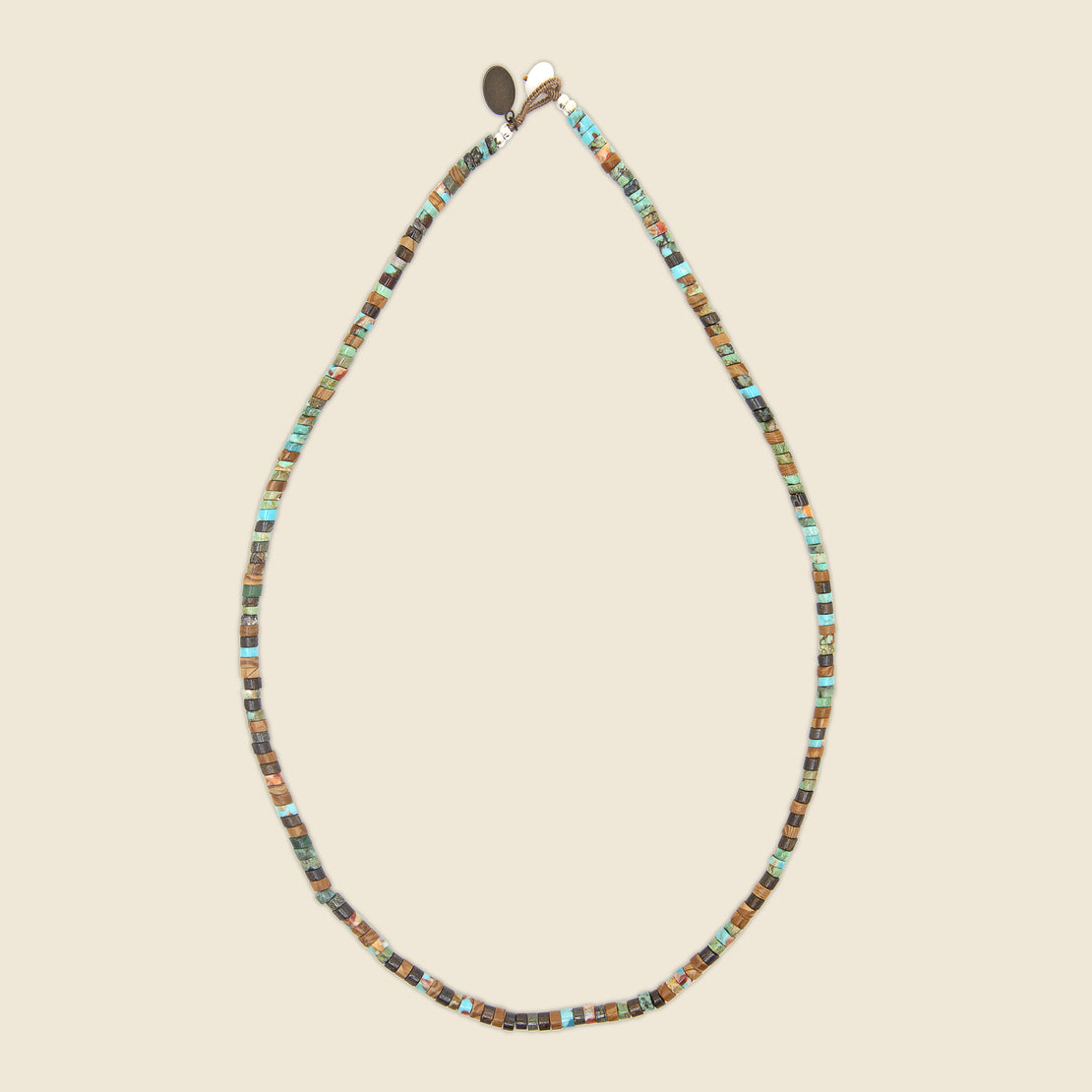 Mikia Heishi Beads Necklace - Turquoise Mix