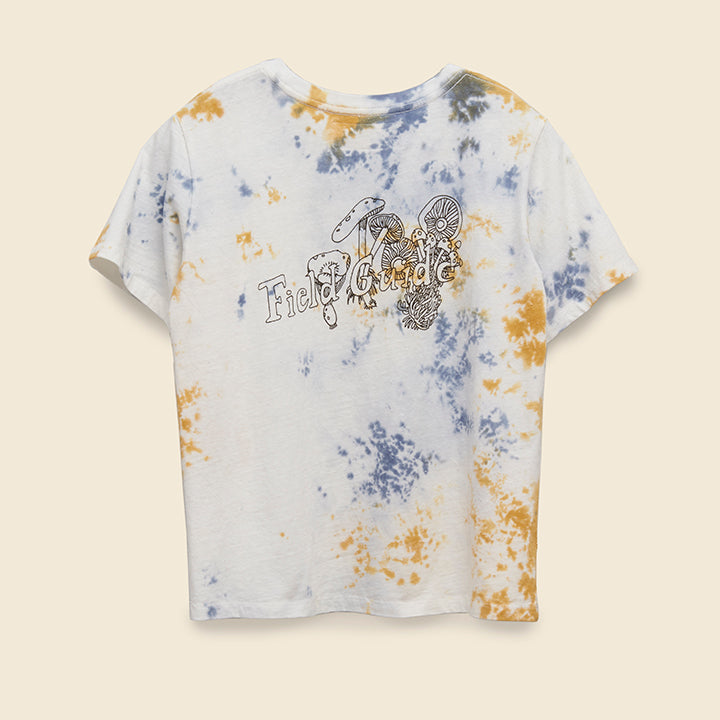 Field Guide Tee - Yellow/Blue Tie Dye - Mollusk - STAG Provisions - W - Tops - S/S Tee
