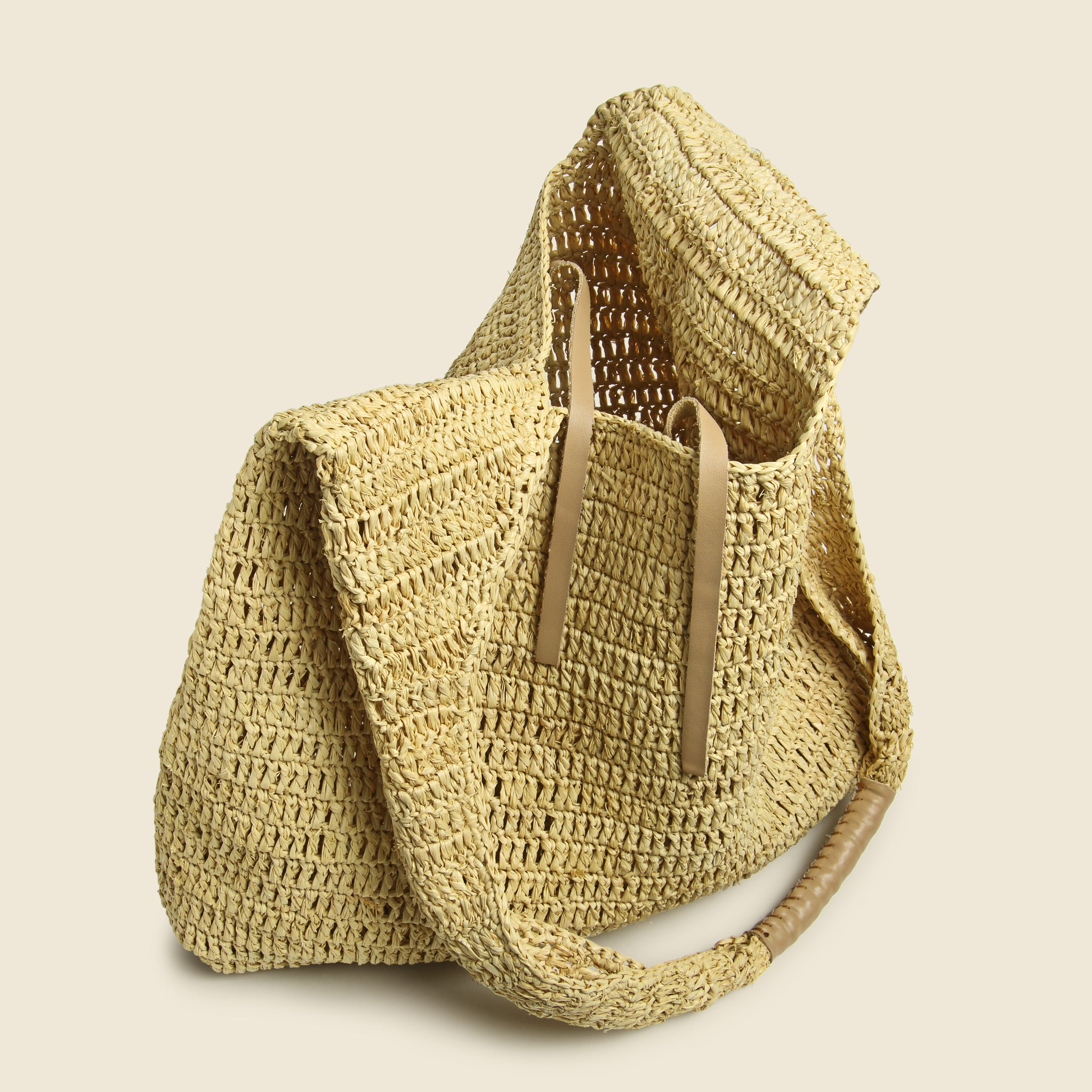 
                          Lea Raffia Shoulder Bag - Natural - Maison NH Paris - STAG Provisions - W - Accessories - Bag
                        