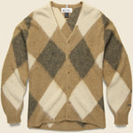 Aberdeen Kurtigan Sweater - Beige Argyle - Manastash - STAG Provisions - Tops - Sweater