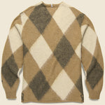 Aberdeen Kurtigan Sweater - Beige Argyle - Manastash - STAG Provisions - Tops - Sweater