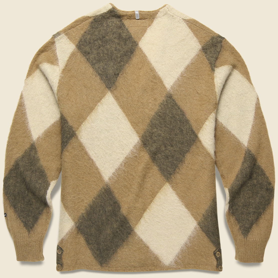 Aberdeen Kurtigan Sweater - Beige Argyle - Manastash - STAG Provisions - Tops - Sweater