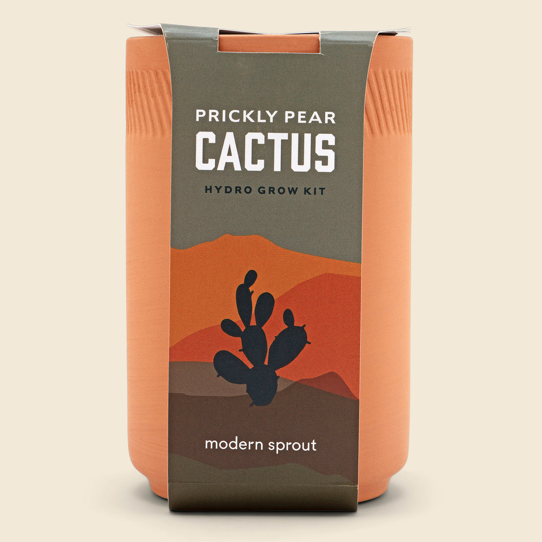 Modern Sprout Terracotta - Prickly Pear Cactus