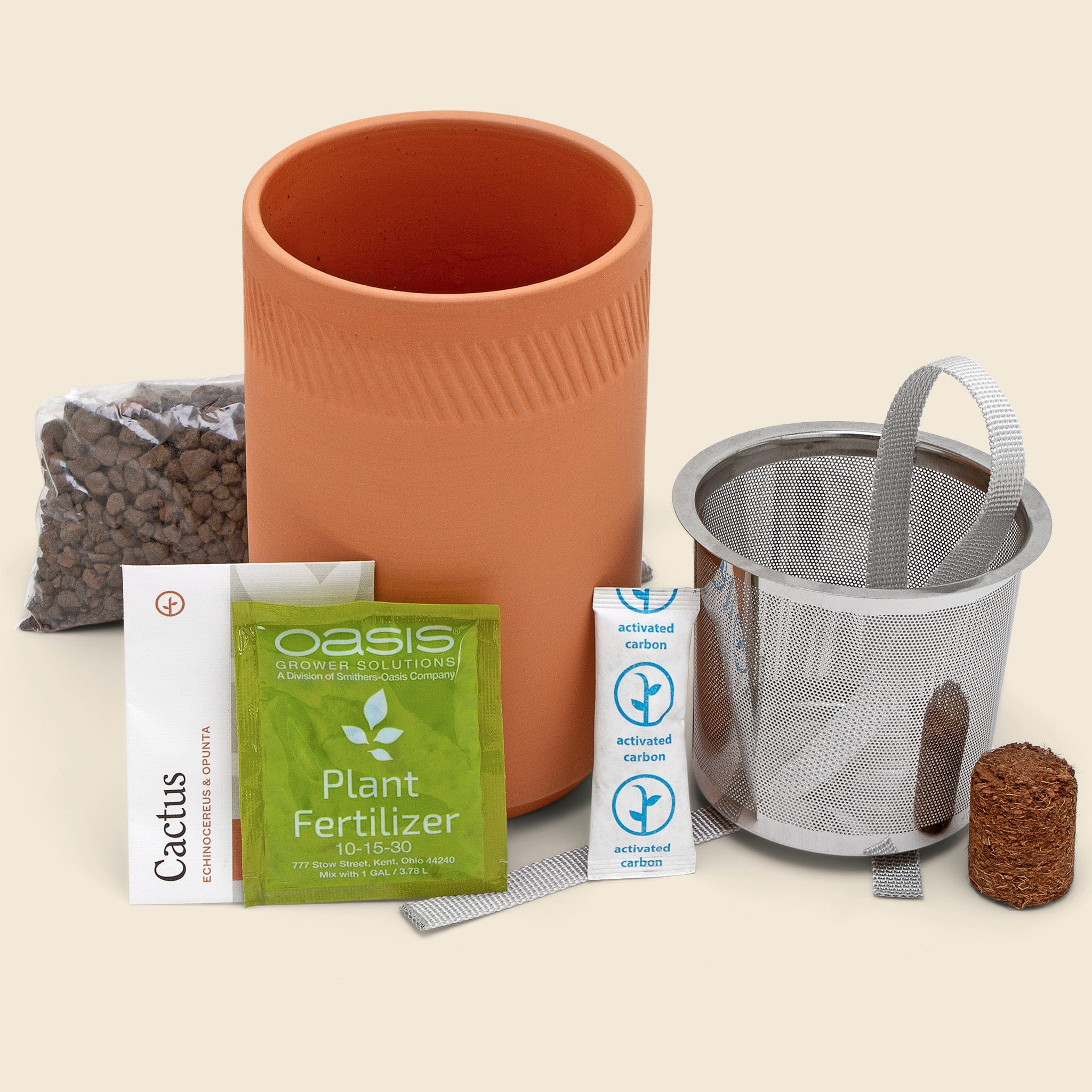prickly pear cactus grow kit Terracotta Prickly Pear Cactus Kit