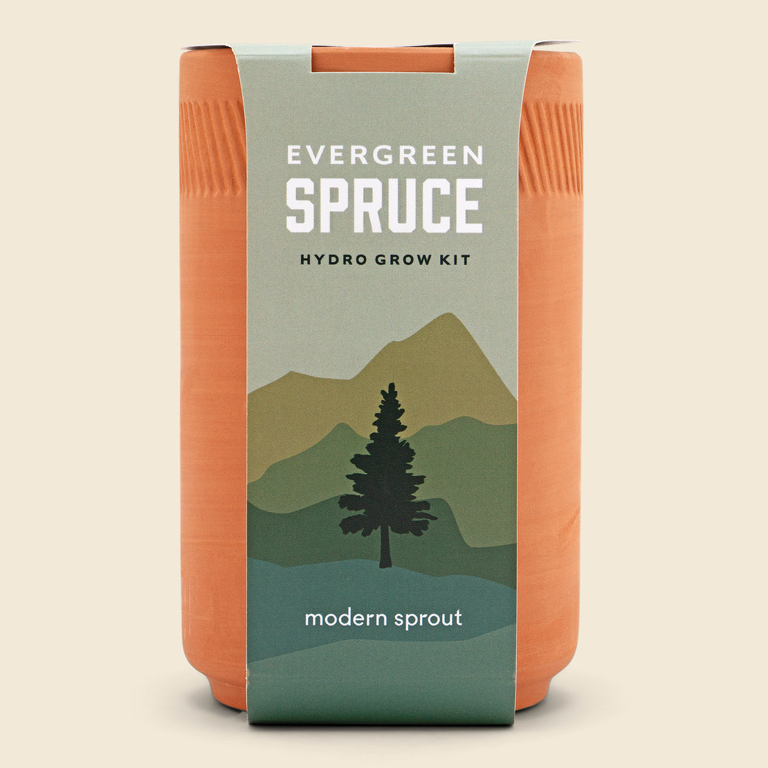 Modern Sprout Terracotta - Evergreen Spruce