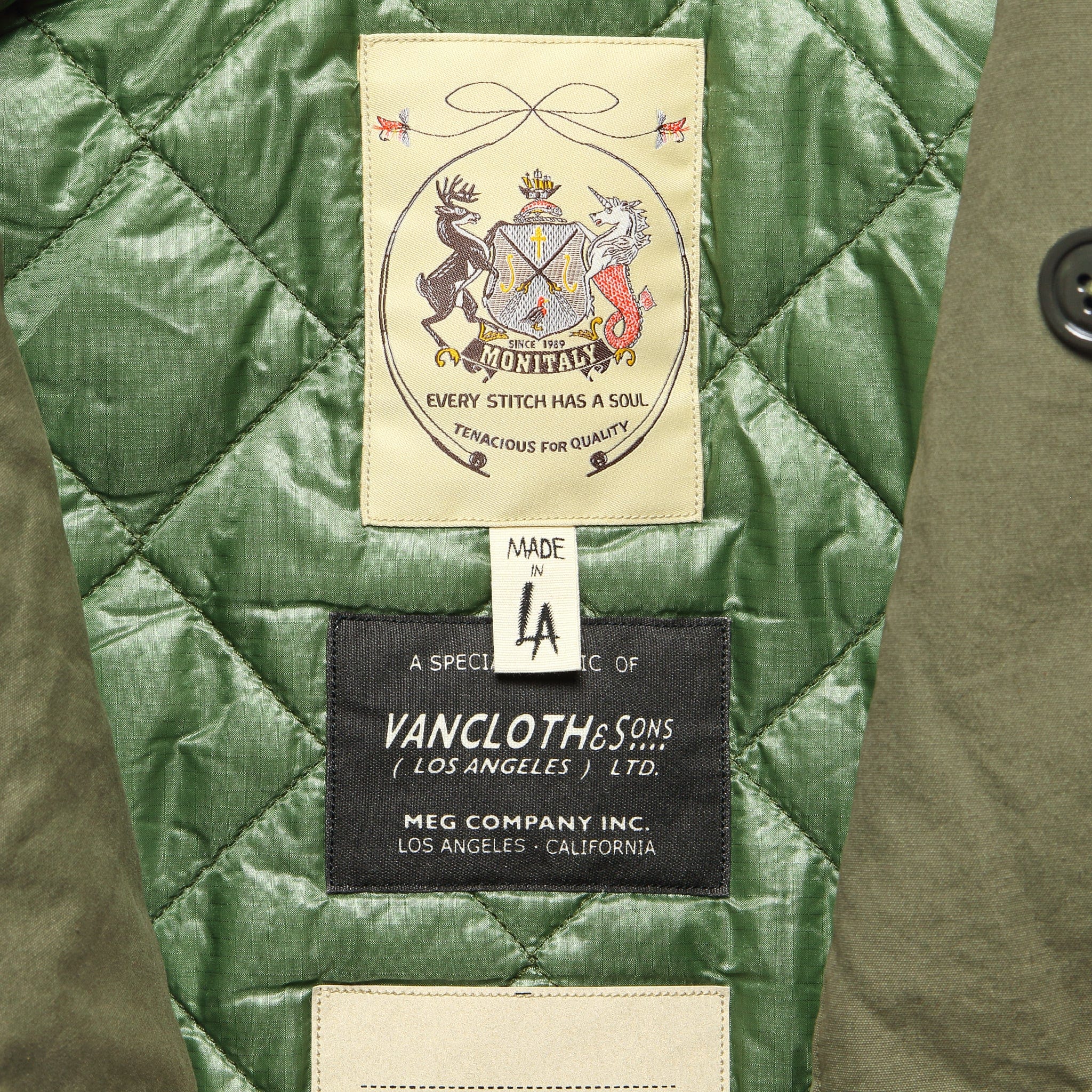 
                          Vancloth Tankers Jacket - Olive - Monitaly - STAG Provisions - Outerwear - Coat / Jacket
                        