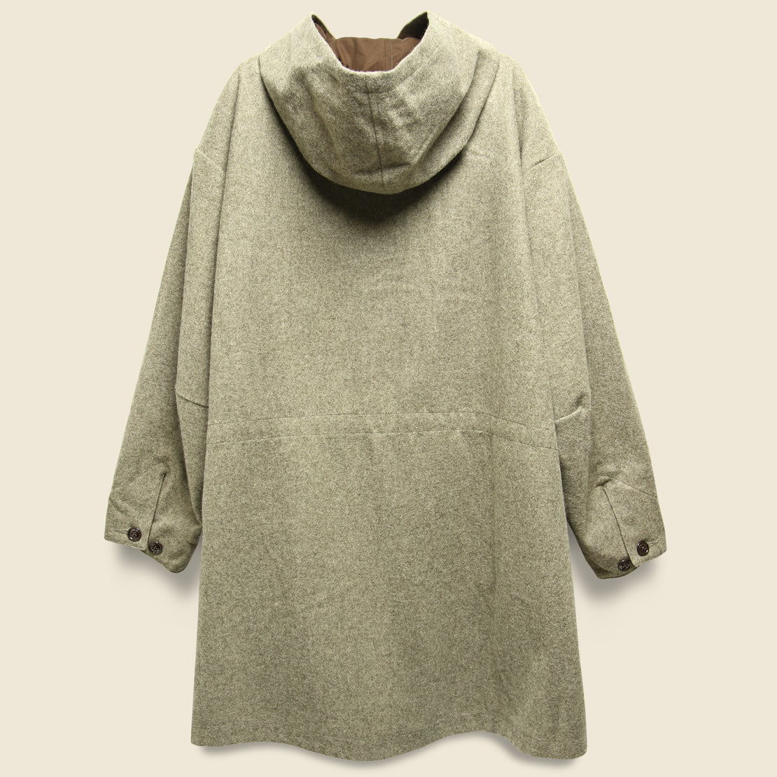Wool Flannel Czech Coat - Dark Beige - Monitaly - STAG Provisions - W - Outerwear - Coat/Jacket