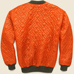 Zigzag Quilted Crewneck - Orange - Monitaly - STAG Provisions - Tops - Fleece / Sweatshirt