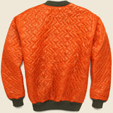 Zigzag Quilted Crewneck - Orange - Monitaly - STAG Provisions - Tops - Fleece / Sweatshirt