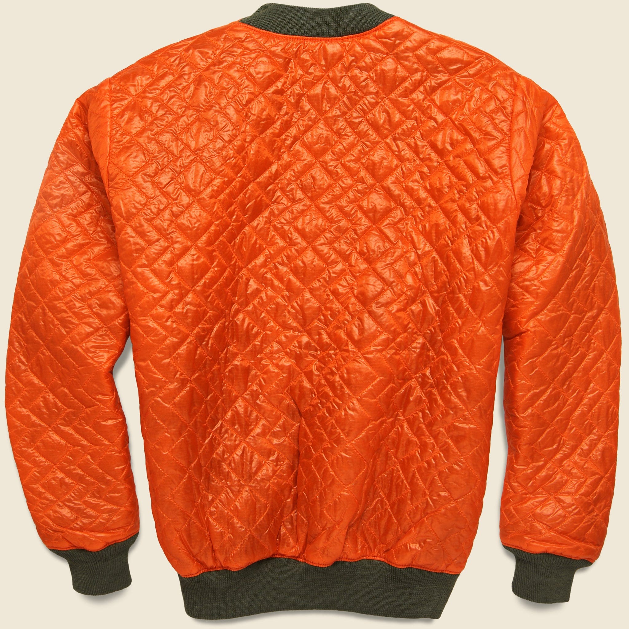Zigzag Quilted Crewneck - Orange - Monitaly - STAG Provisions - Tops - Fleece / Sweatshirt
