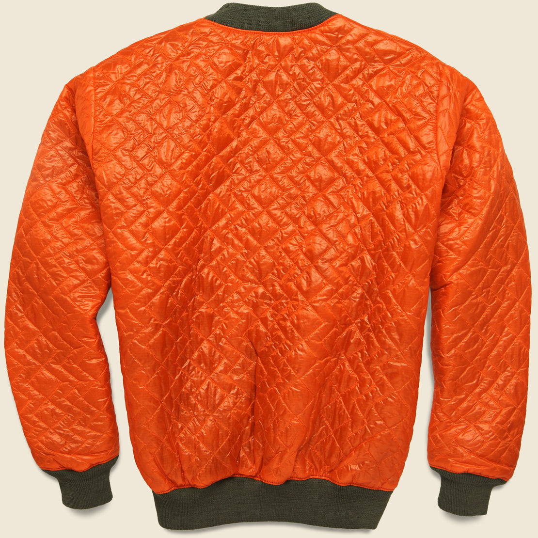 Zigzag Quilted Crewneck - Orange - Monitaly - STAG Provisions - Tops - Fleece / Sweatshirt