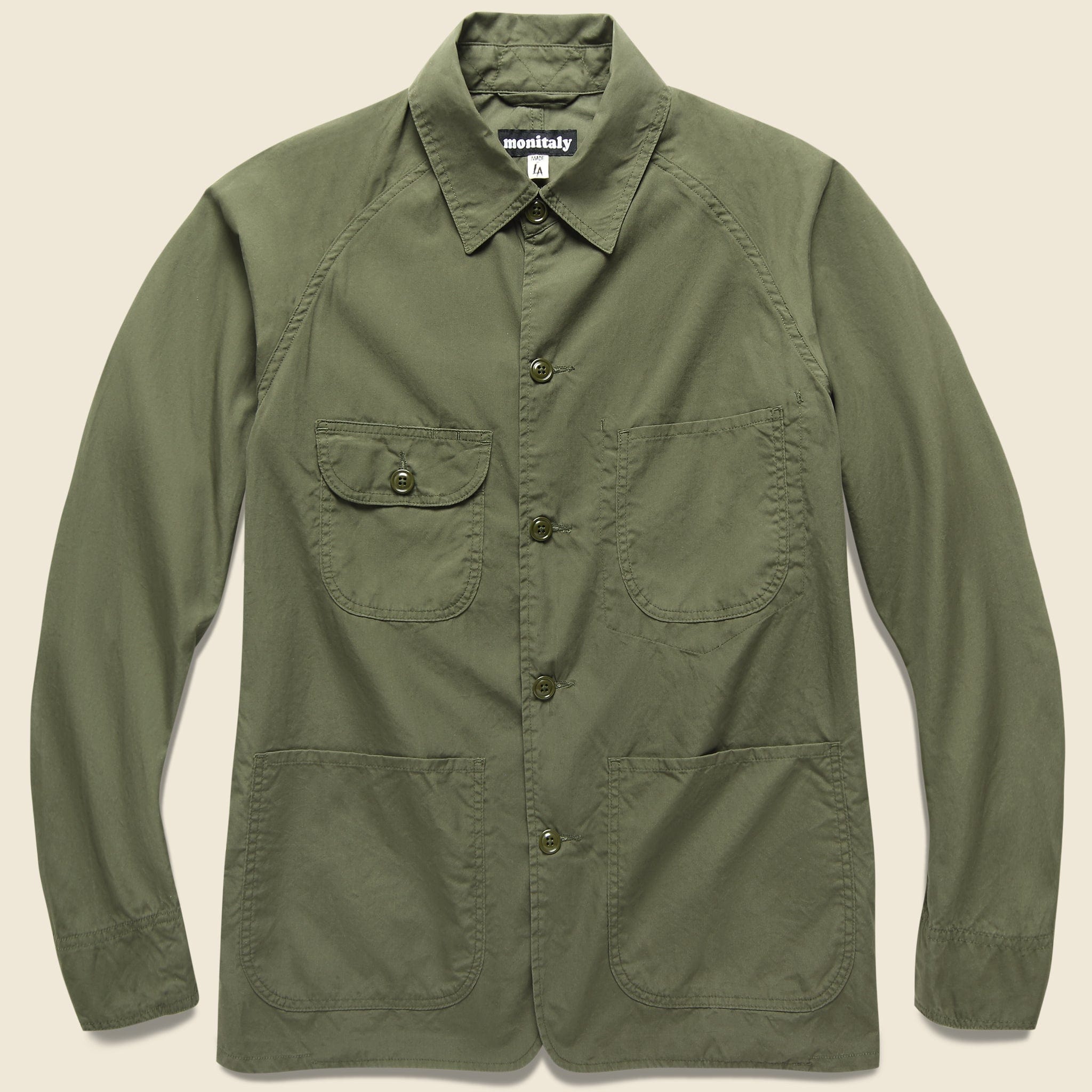 Vancloth Poplin Coverall Jacket - Olive - Monitaly - STAG Provisions - Outerwear - Coat / Jacket