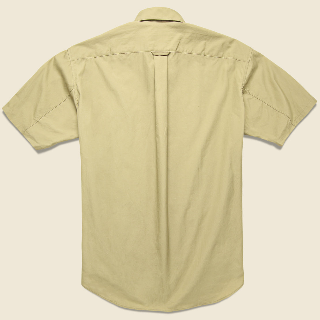Paneled Shirt - Khaki/Olive/Navy - Monitaly - STAG Provisions - Tops - S/S Woven - Stripe