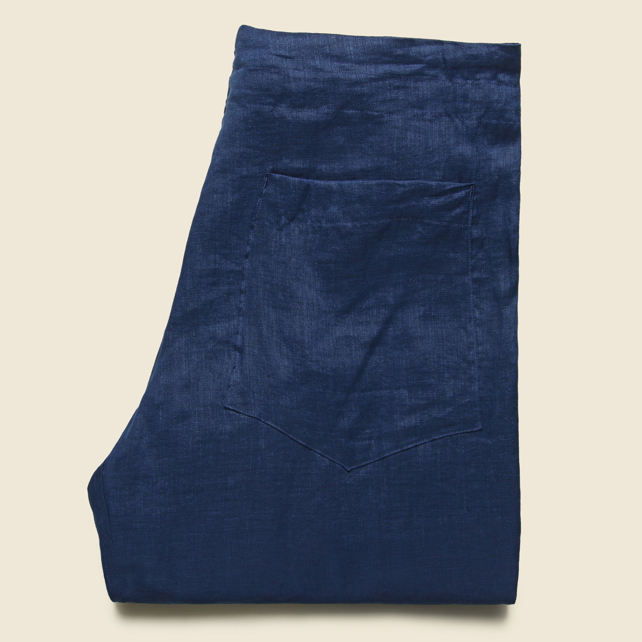 
                          Linen Gathered Waist Pant - Navy - Monitaly - STAG Provisions - W - Pants - Twill
                        