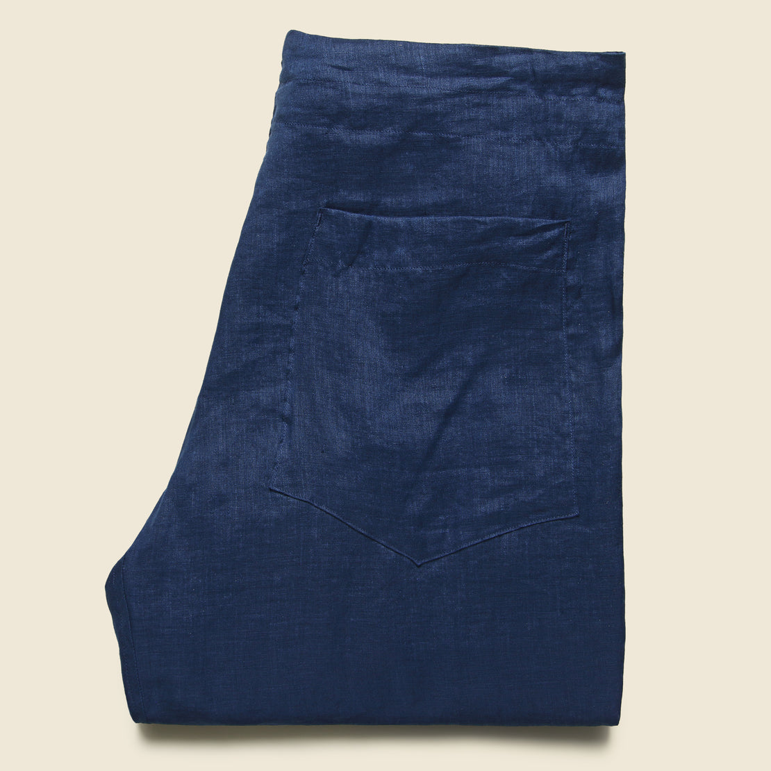 Linen Gathered Waist Pant - Navy - Monitaly - STAG Provisions - W - Pants - Twill