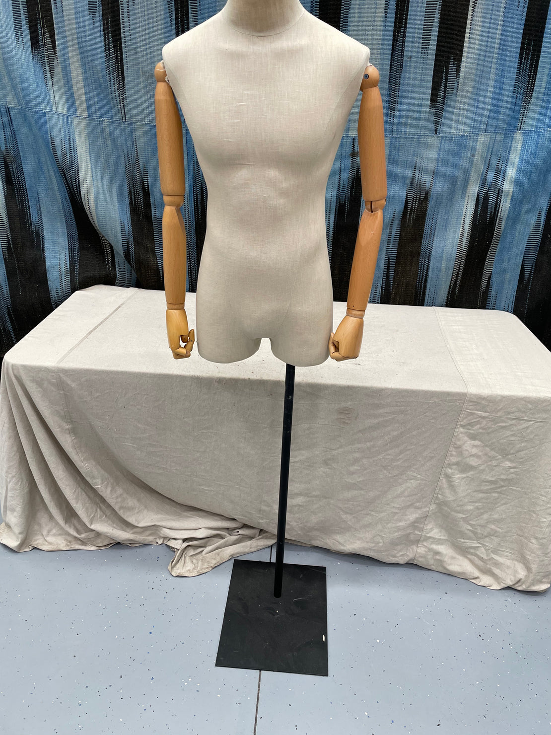Warehouse Sale B76 - Fabric Body Form with Metal Base