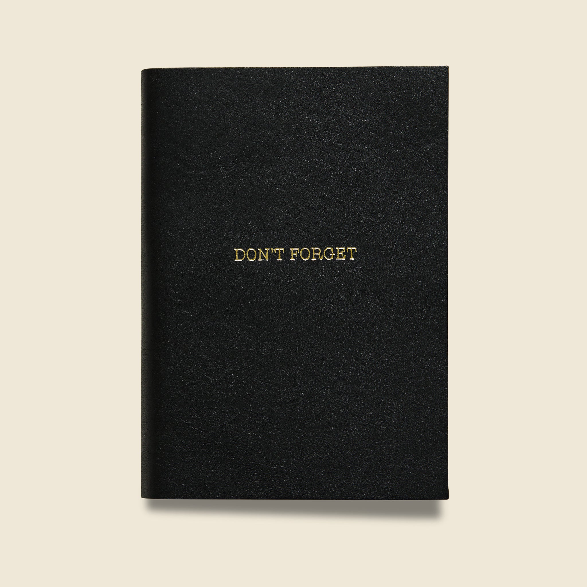 "DON'T FORGET" Leather Journal - Black - Paper Goods - STAG Provisions - Gift - Stationery