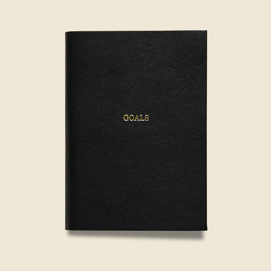 Paper Goods "GOALS" Leather Journal - Black