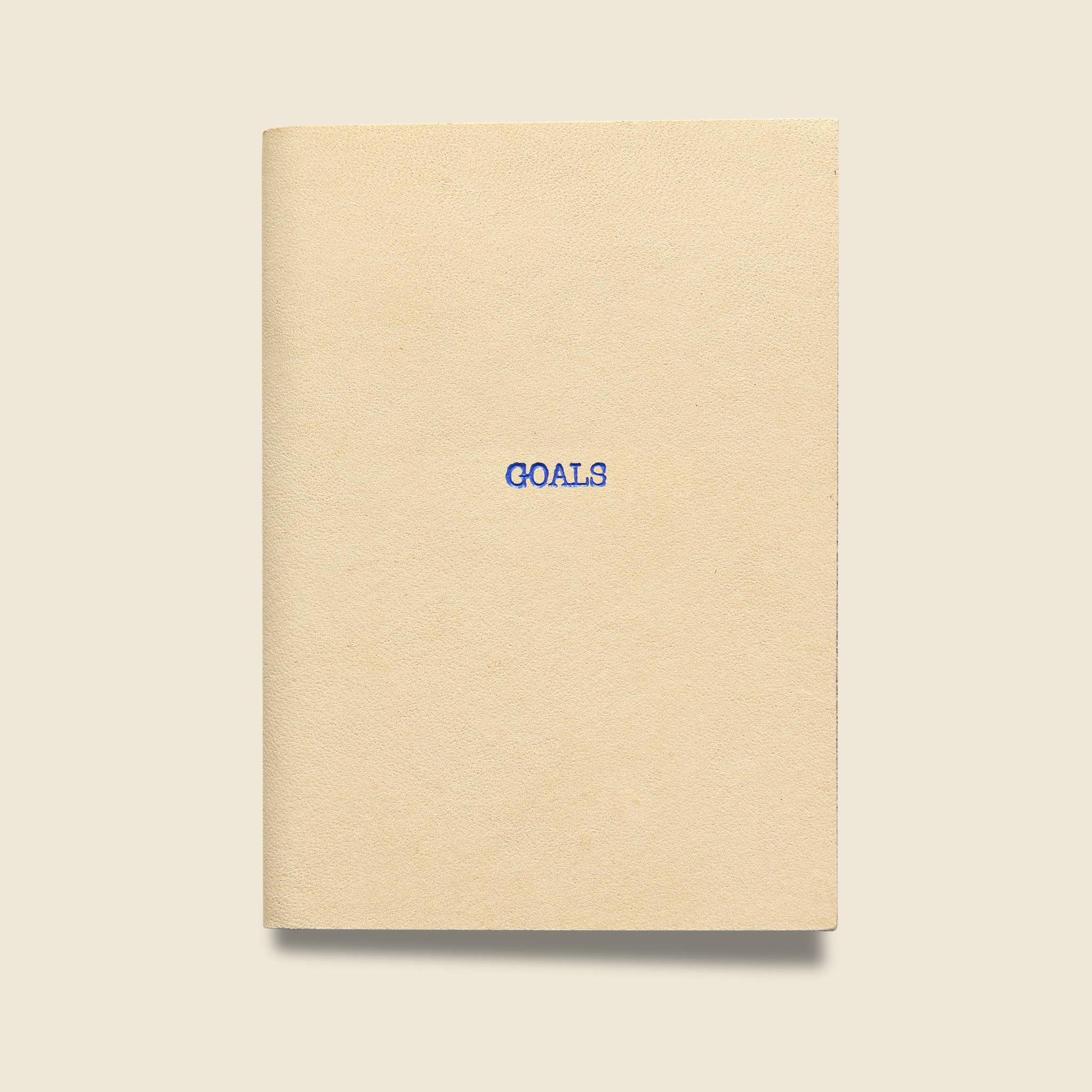 "GOALS" Leather Journal - Natural - Paper Goods - STAG Provisions - Gift - Stationery