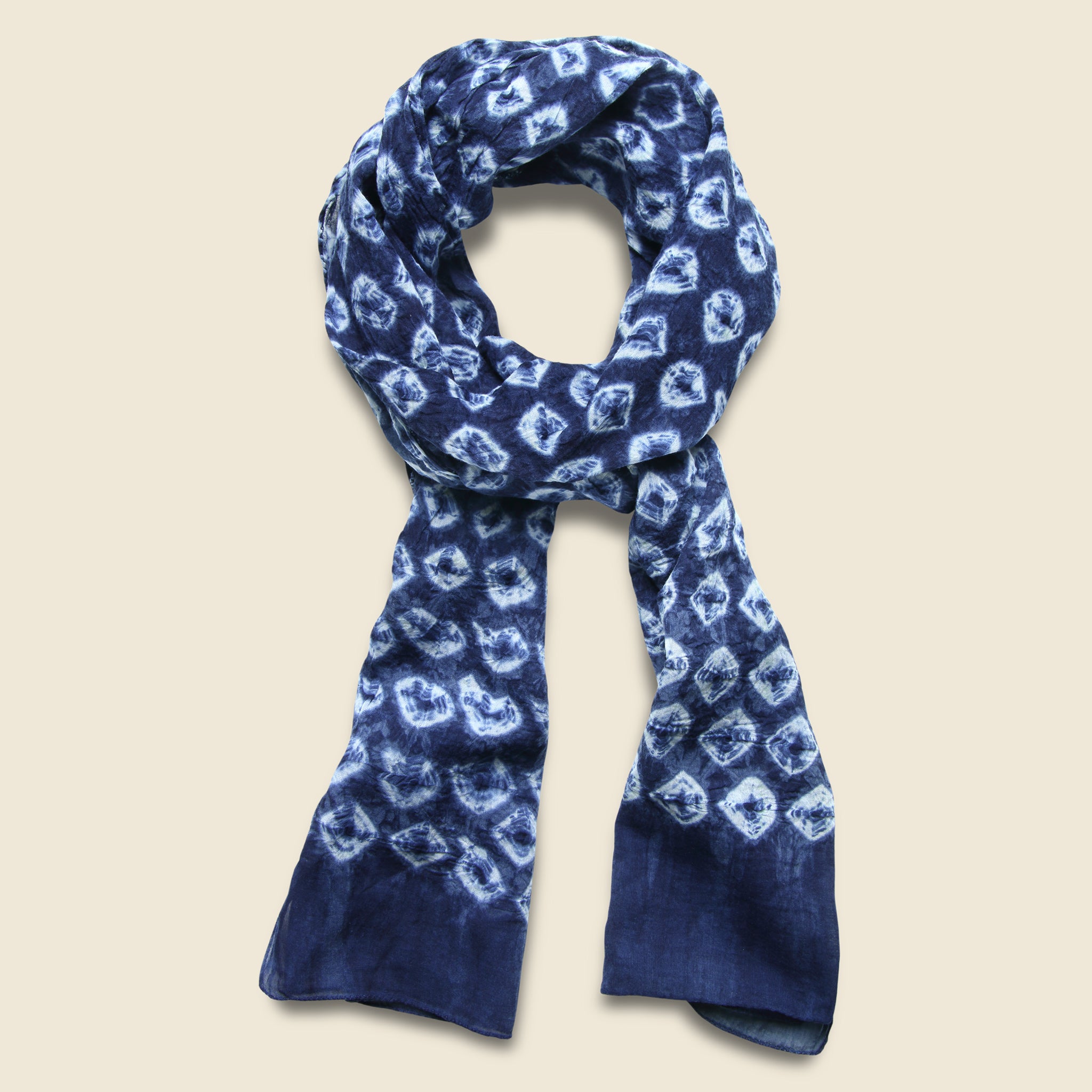 Indigo Dot Scarf - Blue - Auntie Oti - STAG Provisions - Accessories - Scarves